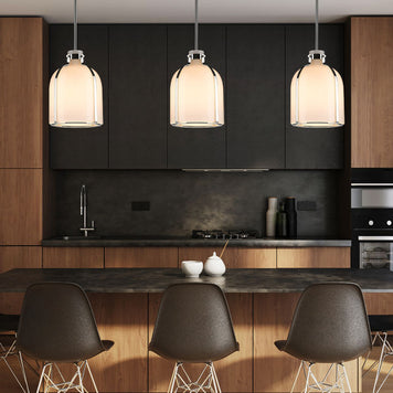 PEARSON luminaire suspendu chrome 818-9PN | Luminaire Plus.ca