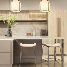 PEARSON luminaire suspendu doré 818-9RB | Luminaire Plus.ca