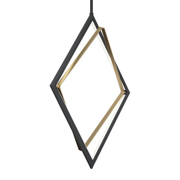 DARSKI luminaire suspendu noir et doré 84310MBK | Luminaire Plus.ca