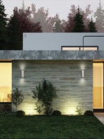 Eglo Ascoli grand luminaire mural extérieur acier inoxydable  vers le haut et le bas   90121A
