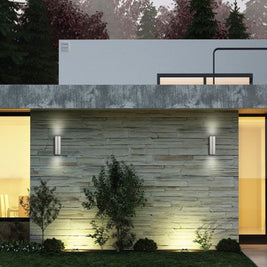 ASCOLI luminaire mural extérieur nickel brossé 90121A | Luminaire Plus.ca