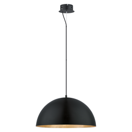 GAETANO luminaire suspendu noir et doré 94228A| Luminaire Plus.ca