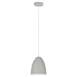 SARABIA luminaire suspendu métal gris imitation béton 94352A