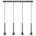 CORTADERAS luminaire suspendu noir et doré 97605A
