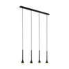 CORTADERAS luminaire suspendu noir et doré 97605A