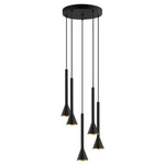 CORTADERAS luminaire suspendu noir et doré 97606A