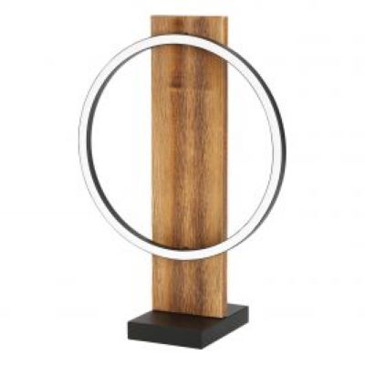 BOYAL lampe de table noir et effet bois 99457A | Luminaire Plus.ca