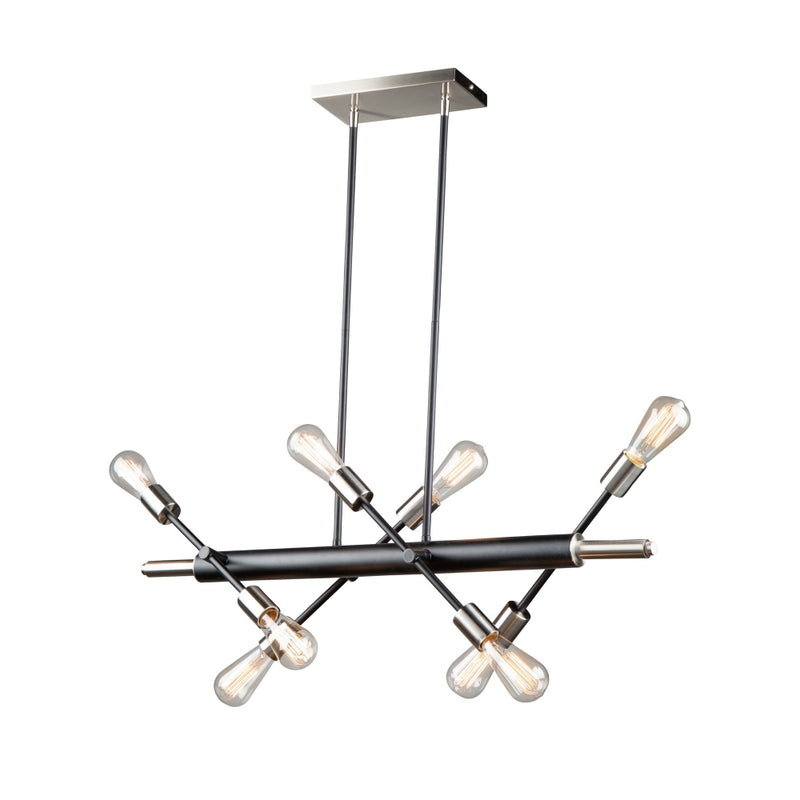 TRURO luminaire suspendu noir et nickel brossé AC11254NB