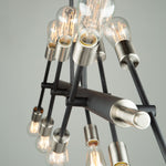 TRURO luminaire suspendu noir et nickel brossé AC11257NB | Luminaire Plus.ca
