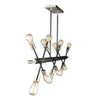 TRURO luminaire suspendu noir et nickel brossé AC11257NB | Luminaire Plus.ca