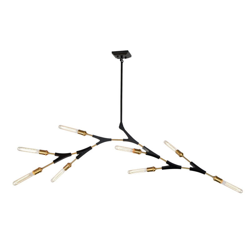 FILIALI luminaire suspendu noir et doré AC11538