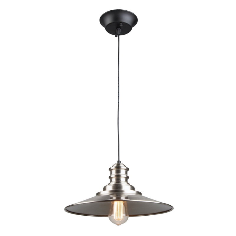 BROXTON luminaire suspendu noir et nickel brossé AC11661BN