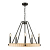 PERRIS luminaire suspendu noir et rotin AC11715BK | Luminaire Plus.ca