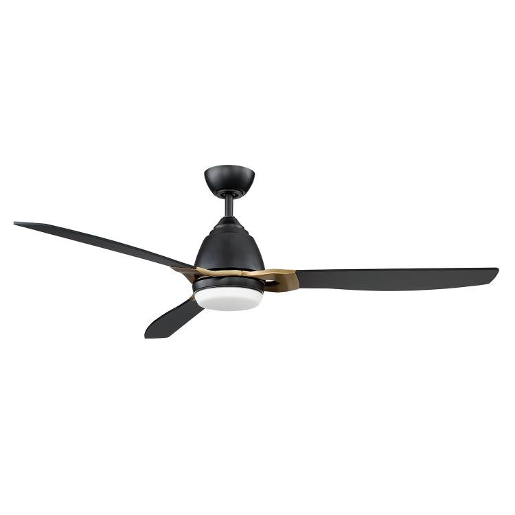 Kendal ventilateur 52" noir et bronze nouvel age DEL AC21852-BLK/NAB