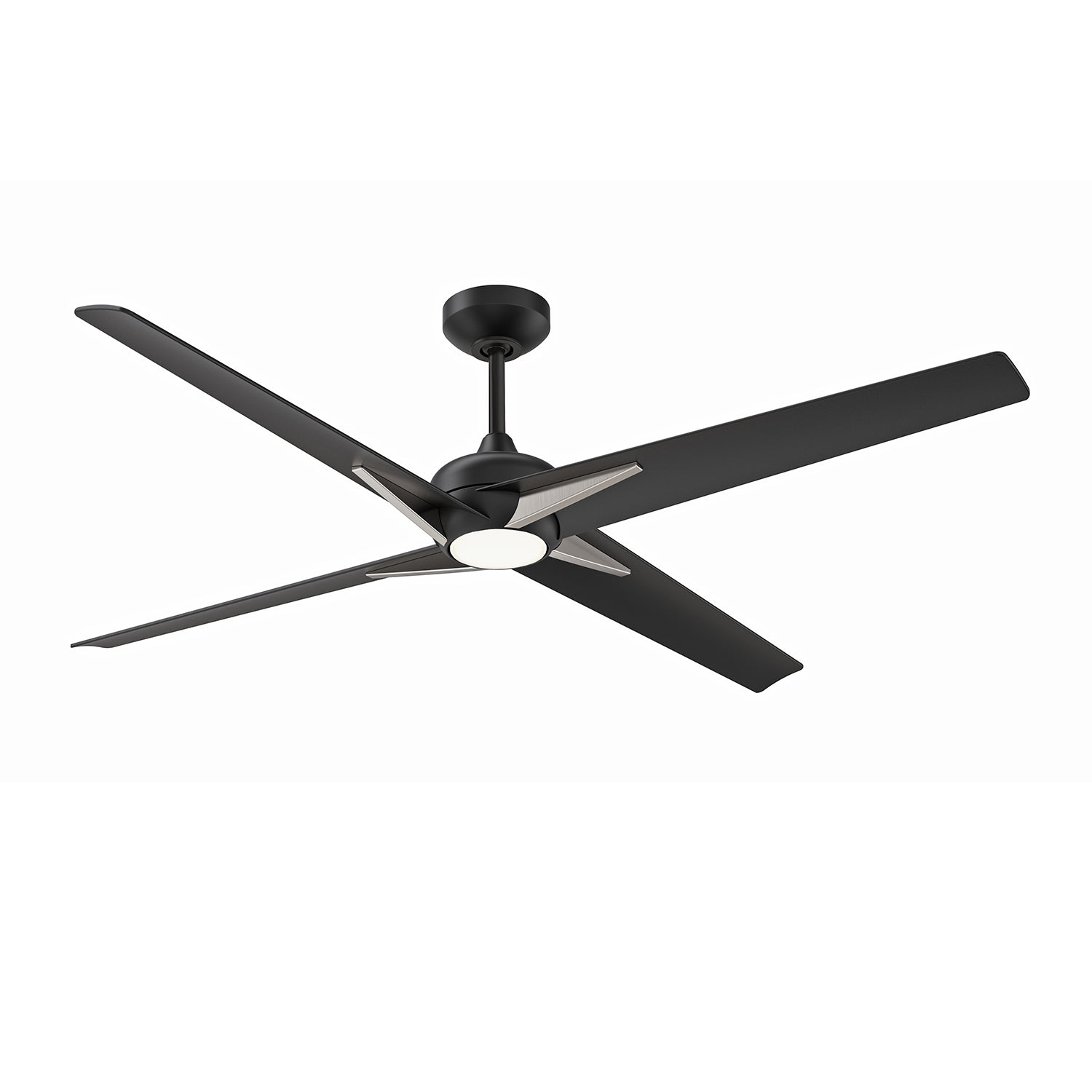ALESTRA ventilateur noir et nickel brossé AC30356-BLK/SN | Luminaire Plus.ca 