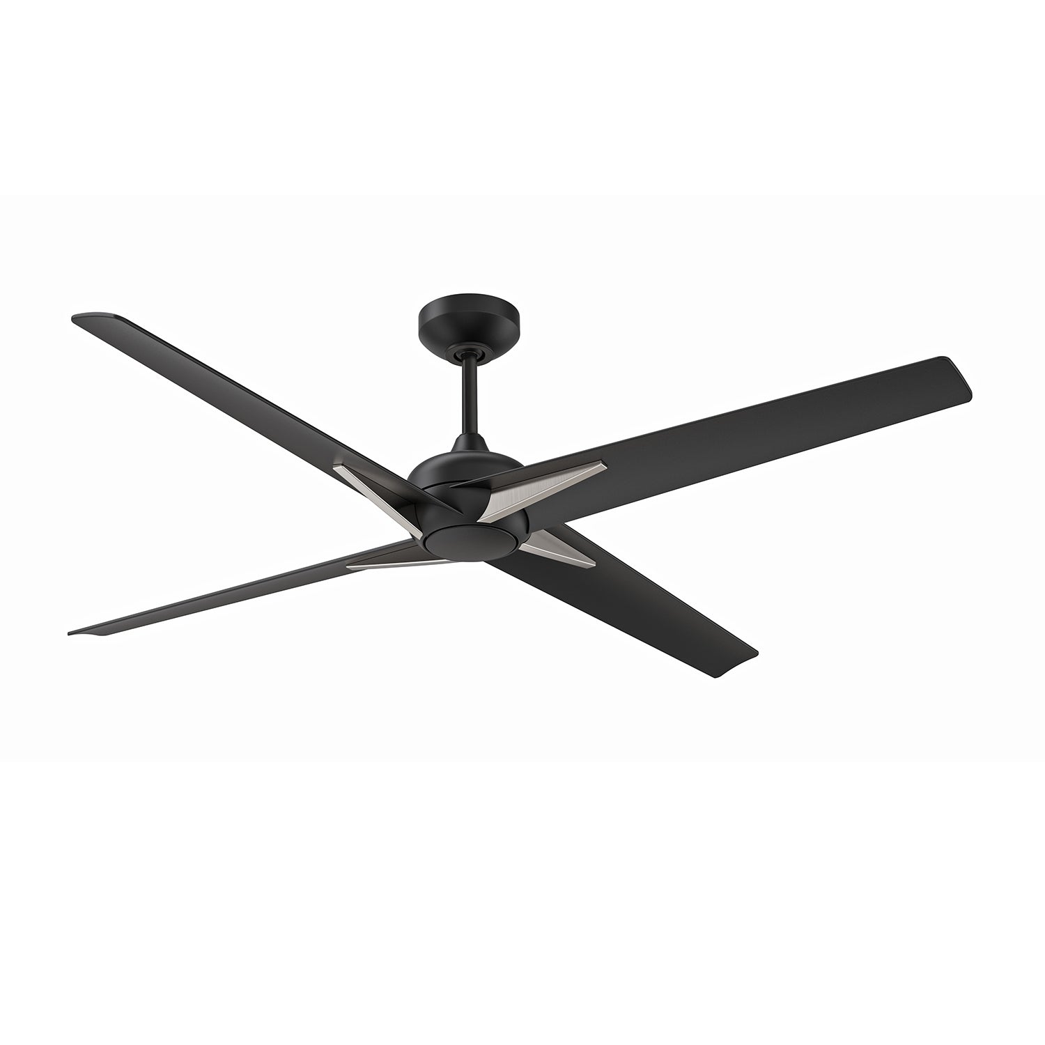 ALESTRA ventilateur noir et nickel brossé AC30356-BLK/SN | Luminaire Plus.ca 