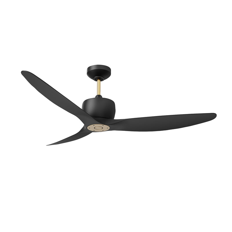 ELEMONT ventilateur noir et doré antique AC30452-BLK/OCB | Luminaire Plus.ca