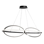 GEMINI luminaire suspendu noir et nickel brossé AC6670NB | Luminaire Plus.ca