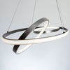 GEMINI luminaire suspendu noir et nickel brossé AC6670NB | Luminaire Plus.ca