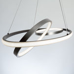 GEMINI luminaire suspendu noir et nickel brossé AC6670NB | Luminaire Plus.ca