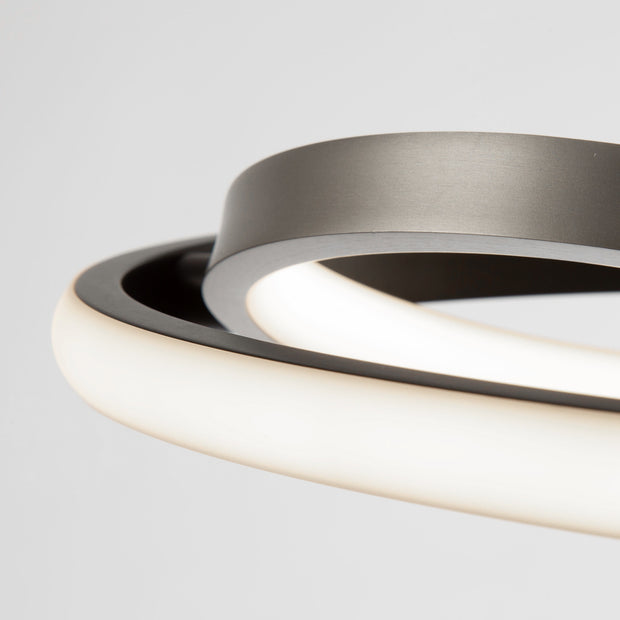 GEMINI luminaire plafonnier noir et nickel brossé AC6672NB | Luminaire Plus.ca