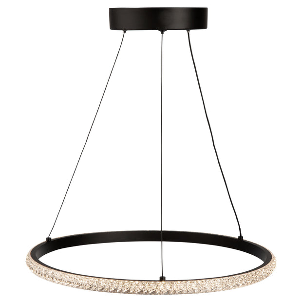 NOVA luminaire suspendu noir 16'' AC6710BK | Luminaire Plus.ca