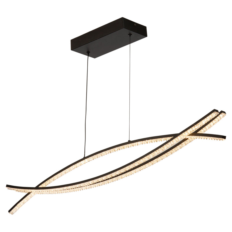 NOVA luminaire suspendu noir AC6713BK | Luminaire Plus.ca
