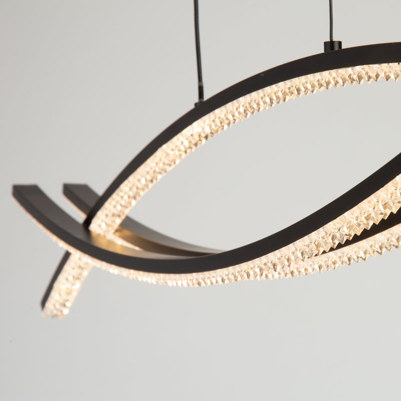 NOVA luminaire suspendu noir AC6713BK | Luminaire Plus.ca