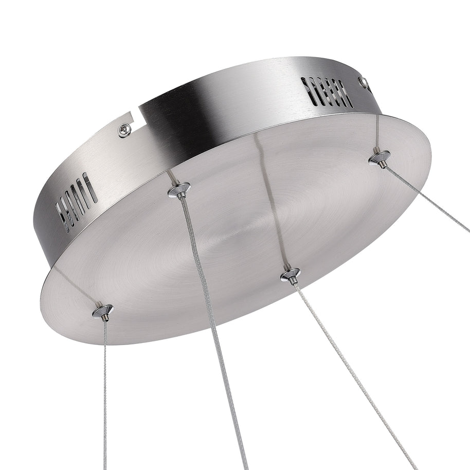 STELLA luminaire nickel brossé et cristal AC6720SN | Luminaire Plus.ca