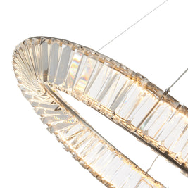 STELLA luminaire nickel brossé et cristal AC6720SN | Luminaire Plus.ca