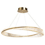 STELLA luminaire suspendu doré et cristal AC6721BB | Luminaire Plus.ca