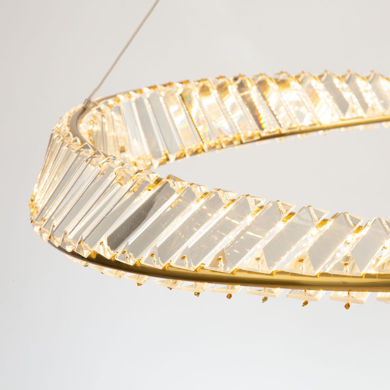 STELLA luminaire suspendu doré et cristal AC6721BB | Luminaire Plus.ca