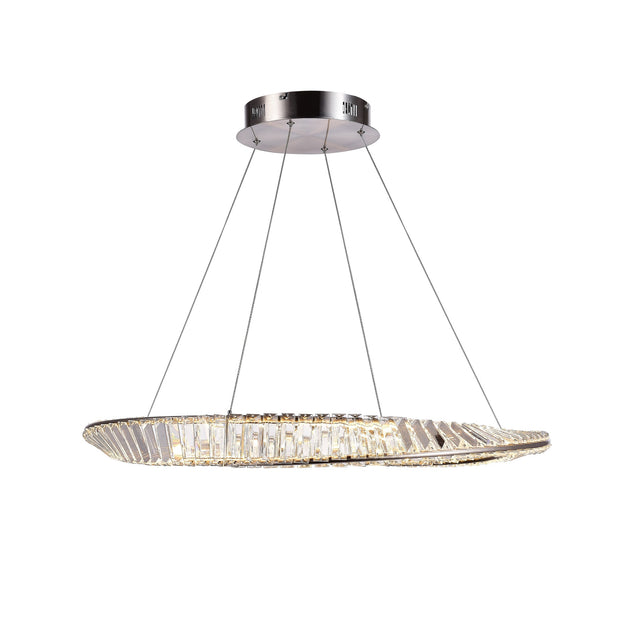 STELLA luminaire nickel brossé et cristal AC6721SN | Luminaire Plus.ca