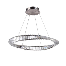 STELLA luminaire nickel brossé et cristal AC6721SN | Luminaire Plus.ca