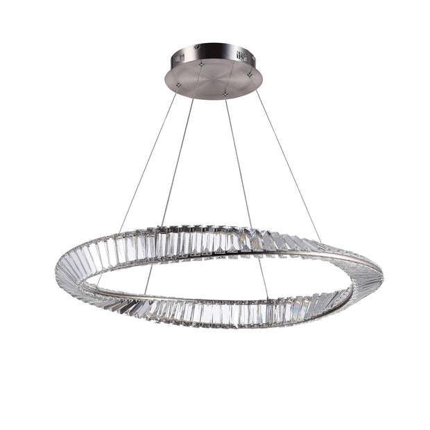STELLA luminaire nickel brossé et cristal AC6721SN | Luminaire Plus.ca
