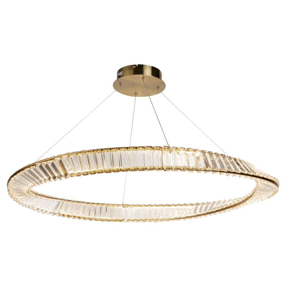 STELLA luminaire suspendu doré et cristal AC6722BB | Luminaire Plus.ca