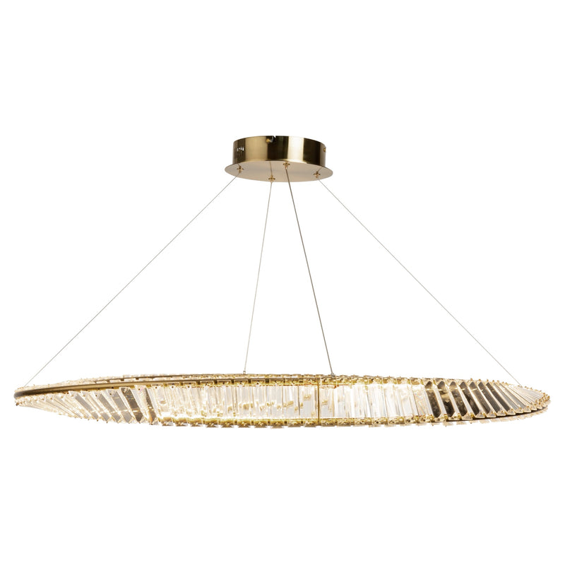 STELLA luminaire suspendu doré et cristal AC6722BB | Luminaire Plus.ca