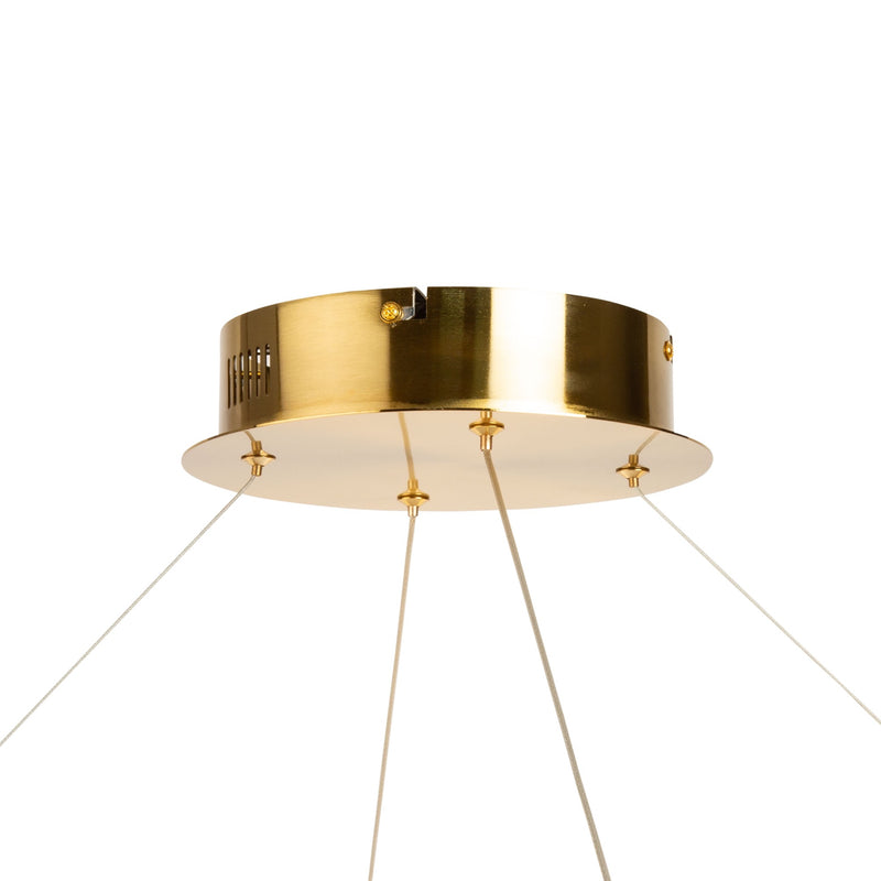 STELLA luminaire suspendu doré et cristal AC6722BB | Luminaire Plus.ca