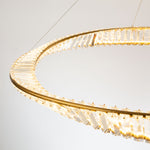 STELLA luminaire suspendu doré et cristal AC6722BB | Luminaire Plus.ca