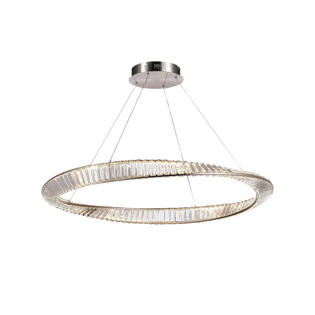 STELLA luminaire nickel brossé et cristal AC6722SN | Luminaire Plus.ca