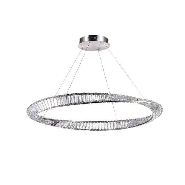 STELLA luminaire nickel brossé et cristal AC6722SN | Luminaire Plus.ca