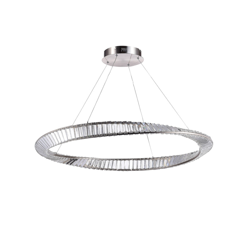 STELLA luminaire nickel brossé et cristal AC6722SN | Luminaire Plus.ca