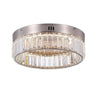 STELLA luminaire plafonnier nickel brossé et crystal AC6724SN