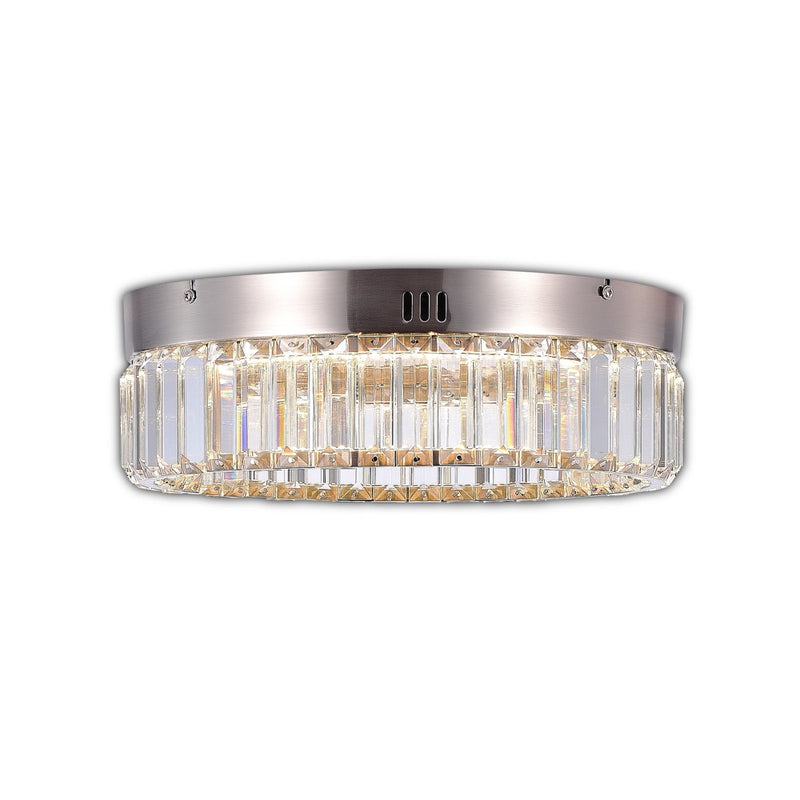 STELLA luminaire plafonnier nickel brossé et crystal AC6724SN