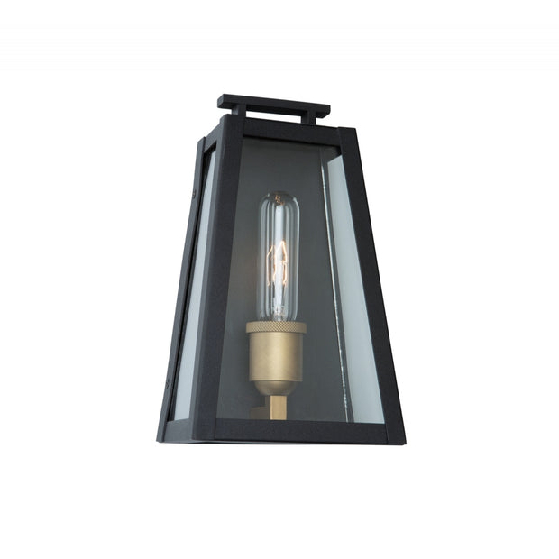 CHARLESTON luminaire mural extérieur noir et doré AC8107BK