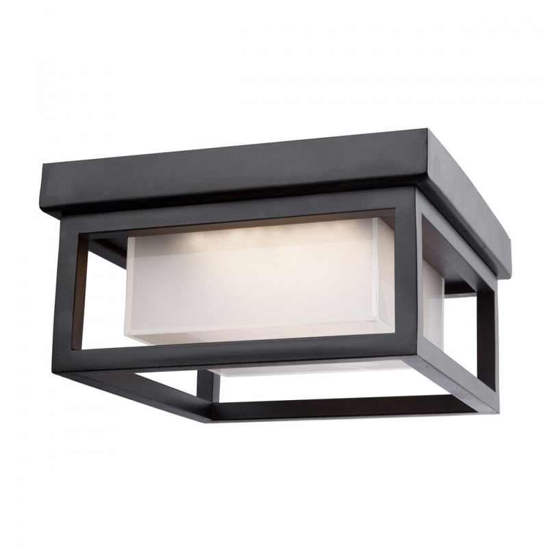 Artcraft Overbrook plafonnier extérieur DEL 8" noir AC9136BK