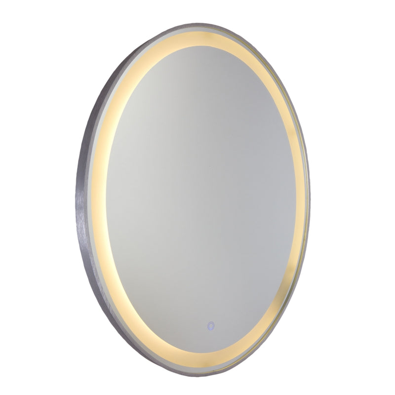 Artcraft Reflections miroir avec éclairage au DEL intégré aluminium brossé AM300