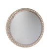 Artcraft Reflections miroir rond avec éclairage au DEL intégré chrome et crystal AM302