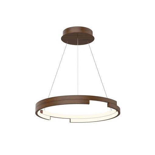 ANELLO MINOR luminaire suspendu effet bois PD52719-WT