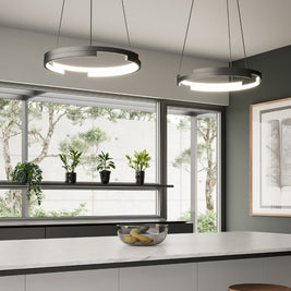 ANELLO MINOR luminaire susp. effet bois PD52719-WT| Luminaire plus.ca